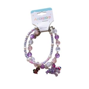 สร้อยข้อมือลูกปัดลายการ์ตูนน่ารักสำหรับเด็กผู้หญิงสร้อยข้อมือลูกปัดใสสำหรับเด็กผู้หญิงเครื่องประดับ