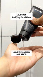 LUCKYMEN Purifying Facial Wash Packaging Baru / Ampuh Bersihkan Kotoran dan Cegah Jerawat
