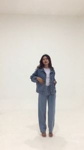 Coachluk Vintage Oversize Jaket Jeans Wanita Premium