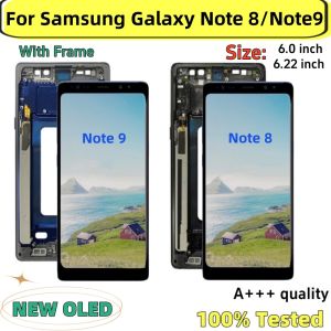 NEW OLED Note 8 N950 Display for SAMSUNG Galaxy Note 9 LCD N960 With Frame Touch Screen 6.22\" Digitizer Assembly Replacement