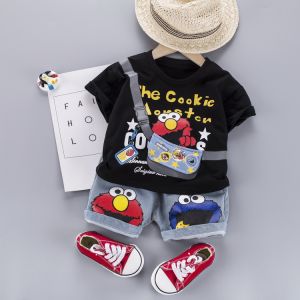lovely Baby Clothes Sets baju kanak kanak lelaki Children short-sleeved clothing set baju  boy clothes