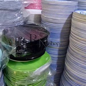 12 PCS PIRING MELAMIN BULAN 9INCH PIRING SAJI RESTORAN TEBAL DAN KUAT