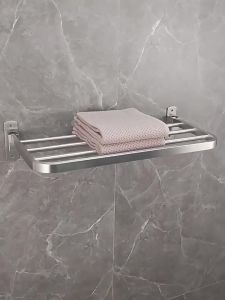 Foldable No-Drill Towel Rack