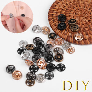 【Bubble Star】DIY Invisible Metal Hidden Buttons Mother-in-law Girls Jewelry Round Childrens Underwear Invisible Buttons Snap Buttons Clothes Snap Buttons