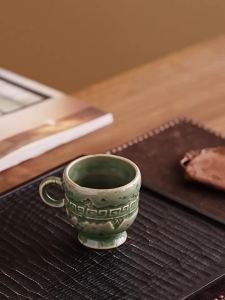 JISU | Antique Style Celadon Ceramic Tea Cup