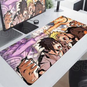 Bandai | Japan Anime Mouse Pad Laptop Uzumaki & Sasuke Gaming Keyboard Deskmat Stitch Edge XL Naruto Anti-slip Pc Gamer Cabinet Mausepads