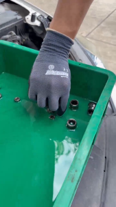 TOWA AG518(1 คู่)ถุงมือถักเคลือบไนไตร | สัมผัสน้ำมัน | กันลื่น | งานช่าง | งานซ่อมบำรุง | งาน DIY