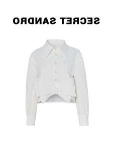 Donna Womens Shirt Butterfly Knot Splice Fragrance Style Fashionable Anti-aging French High-End Sense Top Polyester Fiber