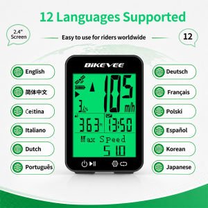 Newest Outdoor Wireless GPS Bicycle Computer Intelligent 12 Languages Bike Cycling Speedometer Odometer with Auto Backlight
