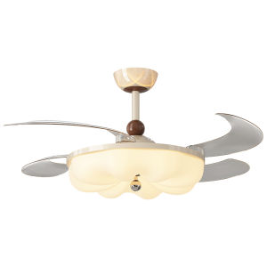 FANZHEN | Vintage Cream Design Creative Silent Ceiling Fan Light
