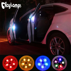 Universal LED Car Opening Door Warning Lights Strobe Flashing  Anti Rear-end Collision Safety Lamps Indicator Light
