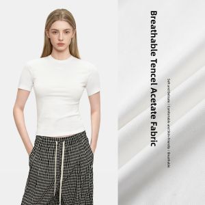 BEIQIANI | Tencel Viscose Lined Short Sleeve Blouse 3D Print Slouchy Fit