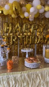 Balon foil huruf dan angka 40cm abjad gold 16 Inch(1PCS)