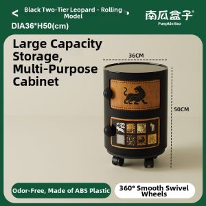 NANGUAHEZI | Retro Style Storage Cabinet Moveable