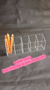 wadah sosis untuk ditempel di pintu kaca showcase