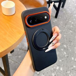 szhaiyu | Metal Magnetic Rotatable Ring Stand Phone Case For Google Pixel 11 10 Pro XL Pixel11 10 TPU Hard For Magsafe Shockproof Cover