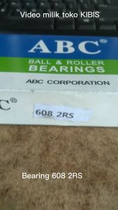BEARING 608 ZZ 2RS MEREK ABC ASB BBC HARGA 2 PCS