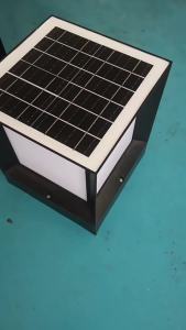 SXH LED Pillar Lamp Wall Lamp Square Electric Waterproof Outdoor Courtyard Ambience Light Villa Door Pillar Lamp