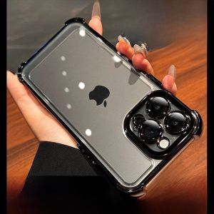 DAIMANG | Daimang New Upgrade AIR Airbag Anti-fall Phone Case Suitable For Apple 15Promax 16Pro With Built-in Lens Film 14Pm Bestseller 13 Not Collision Shell iPhone11 Transparent Not Yellowing 12 Male