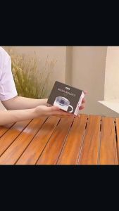 TYESO 304 stainless steel coffee cup mug for office use with a transparent lid and handle.