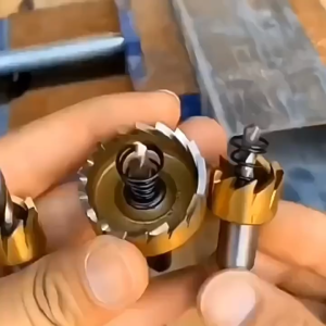 5PCS/SETS Titanium Coated HSS Drill Bit Hole Saw Tooth Set Stainless Steel Metal Alloy Cutter 16-30mm for Woodworking