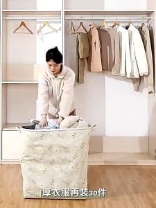 🔥Malaysia Spot Foldable Storage box for clothes quilts large capacity household bedroom wardrobe organizing box foldable