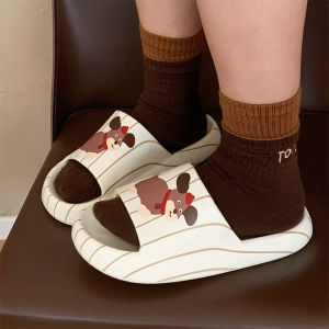 Anti-Odor EVA Home Slippers Couple Matching Summer Outdoor Wear Cute Dog Couple Slippers Mens Womens Soft Bottom