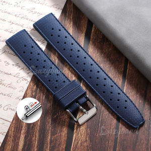 20mm 22mm NEW Rubber Watch Strap Sport Breathable Replae WatchBand Universal Women Men Soft Bracelet Brown Orange Black Silicone