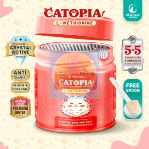 Olive Care CATOPIA L-Methionine Suplemen Asam Amino untuk Produksi Keratin Pertumbuhan Bulu Cepat Lebatkan 120 Gram Free Sendok Takar Anti Gumpal Mudah Diserap Premium Metal