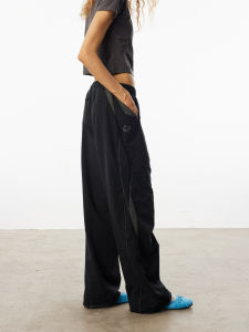 Wildershore 24SS Womens Casual Wide Leg Sport Pants Waterproof Breathable Deconstructed Patchwork Trench Pants Commute Style