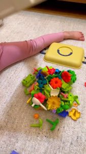 DIY บล็อกตัวเสริมรูปร่าง เด็ก ของเล่น จิน ชุดเครื่องสำอาง การสร้างสวนที่ใช้เพื่อการศึกษา เปลี่ยนแปลงตลอดเวลา