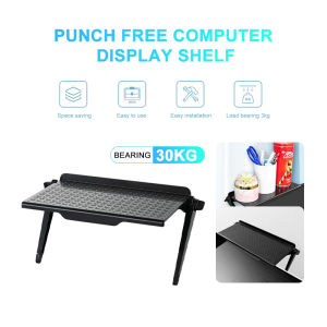 Wifi Tv Top Shelf Rack Storage Bracket Stand Monitor Wall Mount Rack Plastic Organizer Desktop For Home