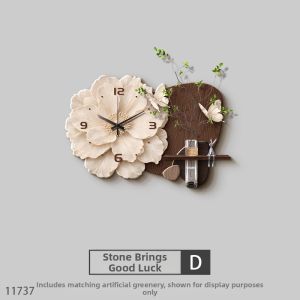 RUIBAHAO | Vintage Retro Decorative Wall Clock Picture 3D Luxury Feel
