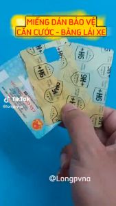 Miếng dán Nano bảo vệ Căn Cước Công Dân - CCCD khỏi trầy xước tăng độ cứng cho thẻ không để lại keo