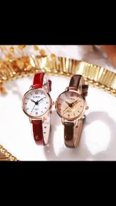 Jam Tangan Wanita Import Barsh Gaya Korea Jam Tangan Mini Perempuan Tali Bahan Kulit