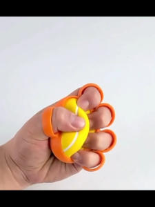 ทรงกลม แบบสวมนิ้ว ลูกบอลกําปั้น ลูกบอลบีบทนทาน อกกําลังกา มแข็งแรงของมือและบรรเทาความเครียด