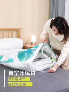 BOSSLU Vacum Tas Plastik Tempat Penyimpanan Selimut Kain Kantong Baju Pakaian Tas kompresi vakum