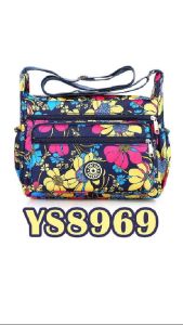 Tas Selempang Wanita Motif Bunga SlingBag Korean Style Tas Bahu Wanita Waterproof -YS8969