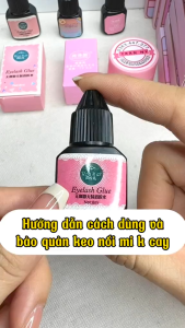 Keo nối mi không cay_keo nối mi tự nối tại nhà dành cho người mới bắt đầu_keo khô chậm_keo dán mi không cay mắt
