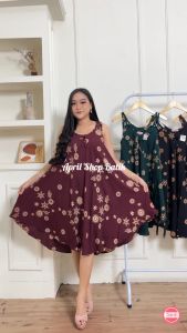 DASTER YUKENSI JUMBO PAYUNG KEKINIAN TERBARU MOTIF ROSY DRESS PIYAMA WANITA CANTIK BAJU TIDUR BUMIL