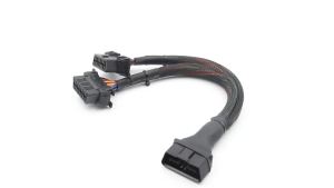 OUHOE | Cáp Nối Dài Đầu Nối OBD2 Đực Sang Hai Đầu Cái 16 Chân Bộ Chuyển Đổi Dụng Cụ Chẩn Đoán Cho Kết Nối Xe.