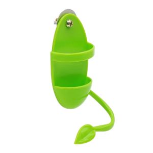 Parrot Feeder Dual Function Veggie Clip Cuttlebone Holder Spoon Perch Bird Cage Chew Proof Plastic Accessory Bird Vegetable Rack