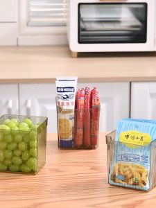 Clear Multi-Purpose Refrigerator Organizer Refrigerator Side Door Storage Rack Basket Transparent Multipurpose Fridge Organizer