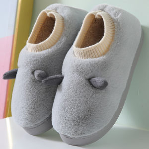 รองเท้าบ้านผู้หญิงหนาป้องกันความร้อนด้วยขนแกะแบบเต็มพื้นรองเท้าบ้านฤดูหนาว 2025 ใหม่ สุดน่ารัก สวมใส่สบายในบ้าน