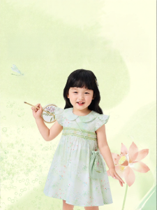 Purcotton | Summer Garden Style Embroidered Cotton Dress
