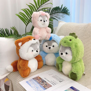 JIFANPAUL | Transformable Plush Toys - Husky Dinosaur Fox Puppy Koala