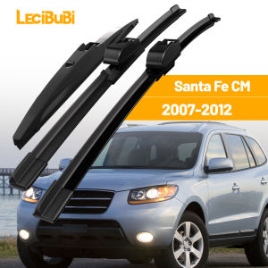 1 Bộ Lưỡi Gạt Nước Kính Chắn Gió Phía Trước & Phía Sau Cho Xe Hyundai Santa Fe CM 2007-2012 Cao Su Gạt Nước Kính Chắn Gió Phụ Kiện Đen Dung Sai Nhiệt Độ-40 ℃ Đến +70 ℃