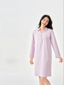 Purcotton | Cotton Blend Womens Home Dress