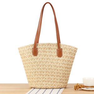 2025 New Handwoven Large Capacity Single Shoulder Casual Commuting Beach Vacation Versatile Ladies Bag Urban Simplicity Style
