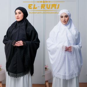 Jilbab Bergo Haji Umroh Bahan Katun Premium Hijab Jumbo Bersaku